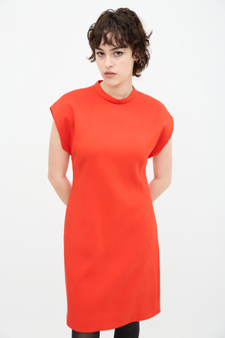 Balenciaga Red A-Line Dress