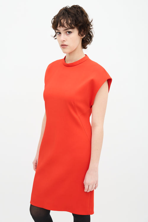 Balenciaga Red A-Line Dress