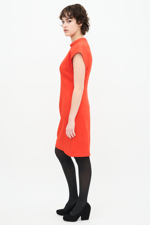 Balenciaga Red A-Line Dress