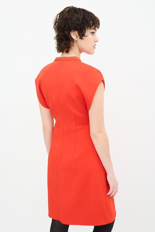 Balenciaga Red A-Line Dress