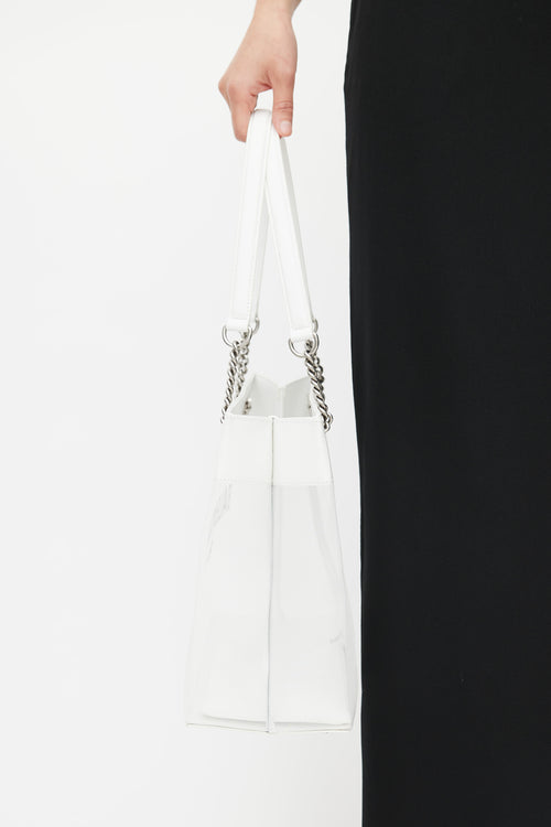 Balenciaga SS 2010 White Duty Free Medium Tote Bag