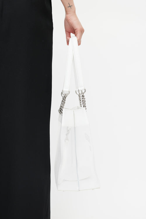 Balenciaga SS 2010 White Duty Free Medium Tote Bag