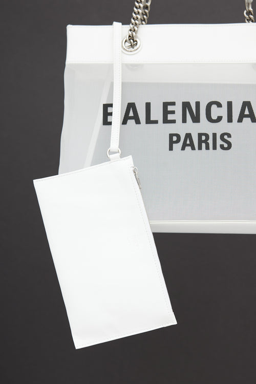 Balenciaga SS 2010 White Duty Free Medium Tote Bag