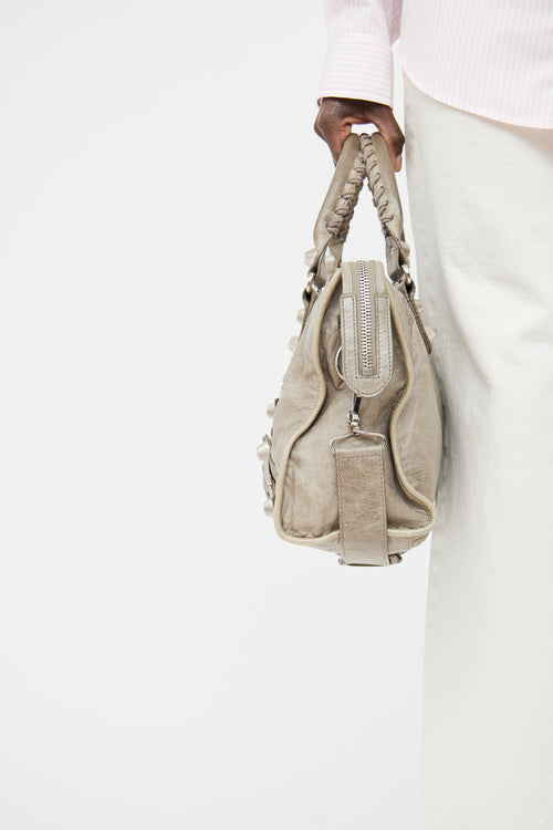 Balenciaga Taupe Motocross Giant12 Bag