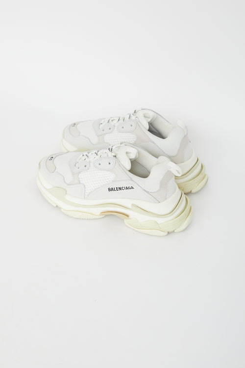 Balenciaga White Triple S Sneaker