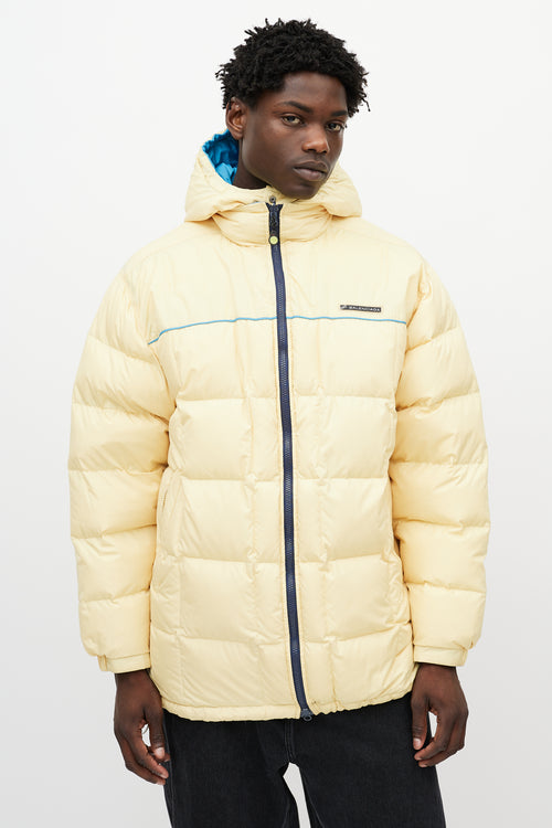 Balenciaga Yellow 
Navy Reversible Down Jacket