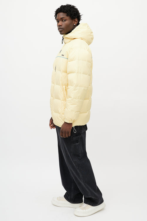 Balenciaga Yellow 
Navy Reversible Down Jacket