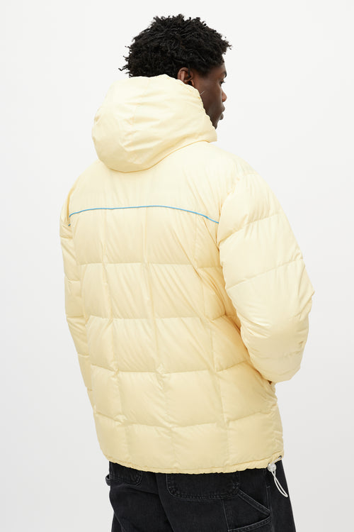 Balenciaga Yellow 
Navy Reversible Down Jacket