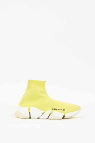 Balenciaga Yellow 
White Speed Knit Sneaker