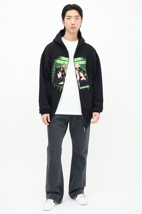 Balenciaga Black 
Green Speedhunters Hoodie