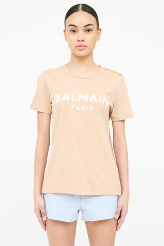 Balmain Logo Short Sleeve T-Shirt