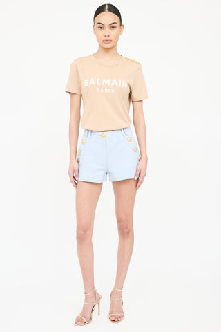 Balmain Logo Short Sleeve T-Shirt