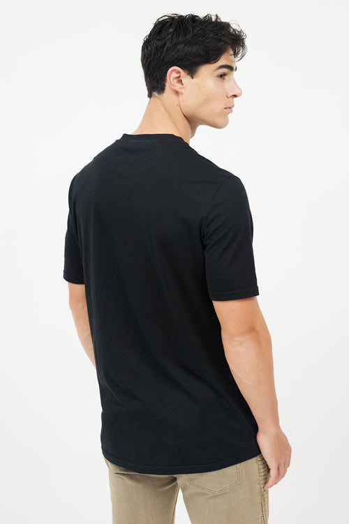 Balmain Black Cotton Logo T-Shirt