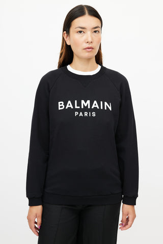 Balmain Black Logo Sweatshirt