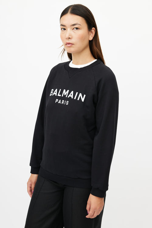 Balmain Black Logo Sweatshirt