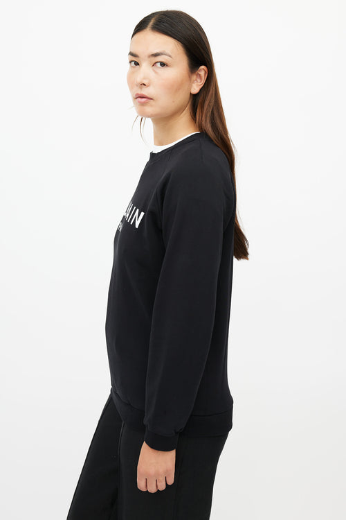 Balmain Black Logo Sweatshirt