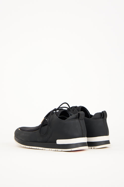 Balmain Black Leather Doda Sneaker