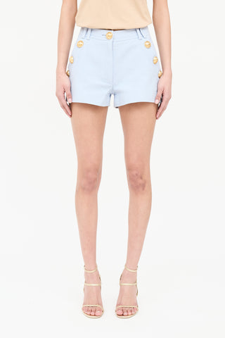 Balmain Embossed Button Short