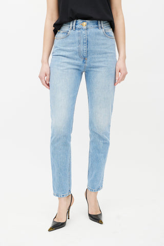 Balmain Blue 
Gold Slim Jeans