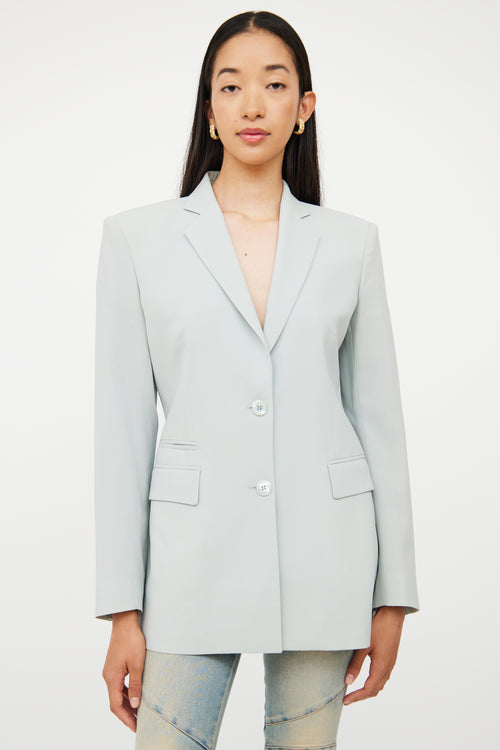 Light Blue Wool Blazer