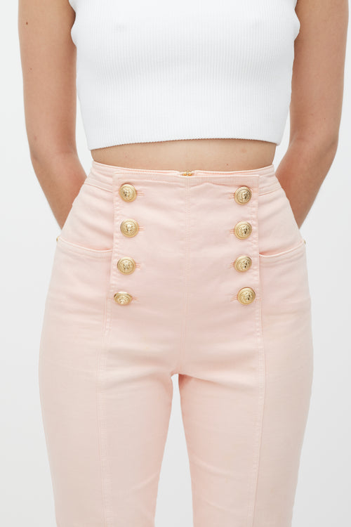 Balmain Pink 
Gold Skinny Jeans