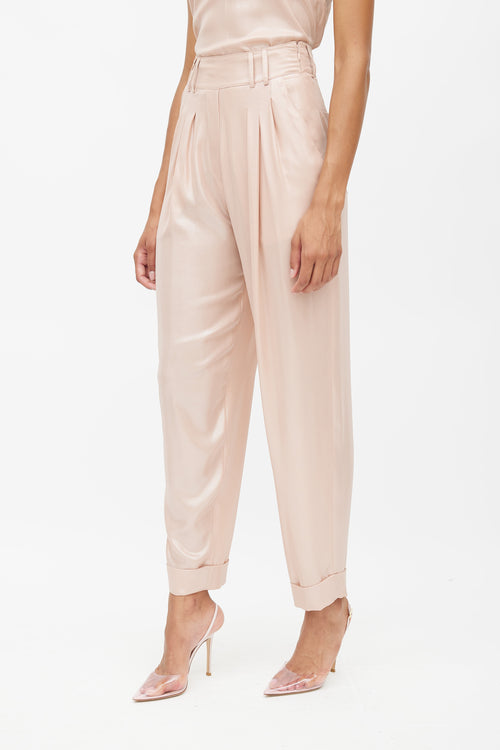 Balmain Pink Metallic Trouser