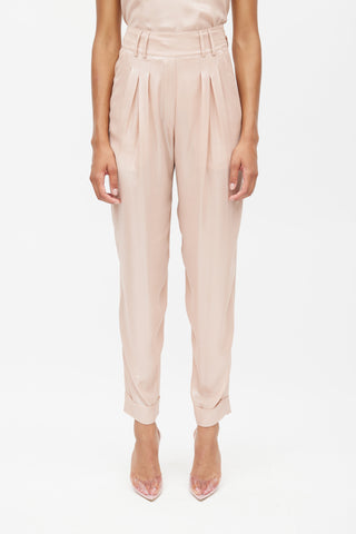 Balmain Pink Metallic Trouser