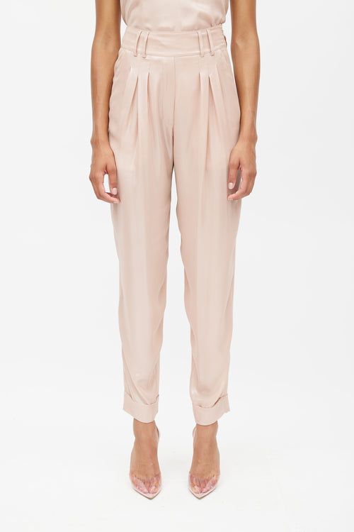 Balmain Pink Metallic Trouser