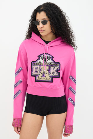 Balmain x Beyonce Pink Coachella Hoodie