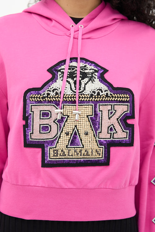 Balmain x Beyonce Pink Coachella Hoodie