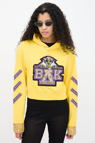 Balmain x Beyonce Yellow Coachella Hoodie