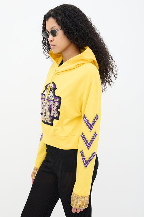 Balmain x Beyonce Yellow Coachella Hoodie