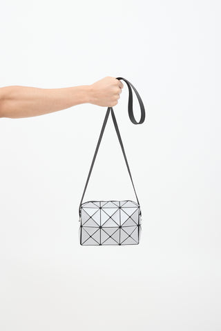 Bao Bao Issey Miyake Silver Cuboid Crossbody Bag