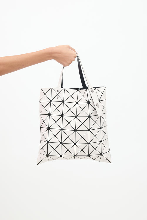 Bao Bao Issey Miyake White Lucent Prism Tote Tote