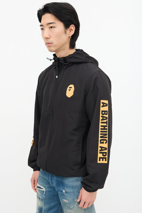 Bape Black 
Orange Logo Light Jacket