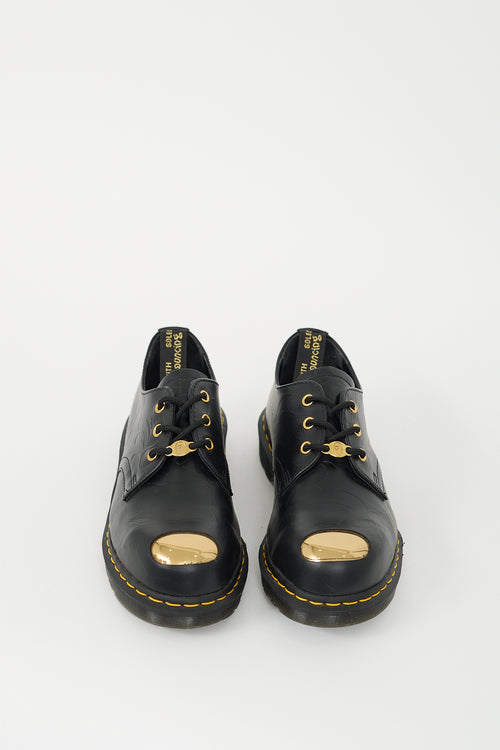 Bape X Dr. Martens Black Leather 1461 Loafer