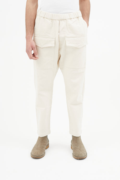 Barena Beige Cotton Cargo Pant