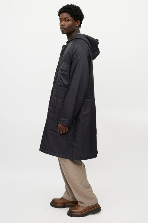 Barena Black Padded Reversible Coat