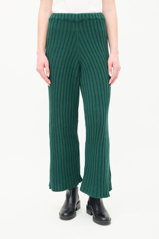 Baserange Green Ribbed Maru Lounge Pant