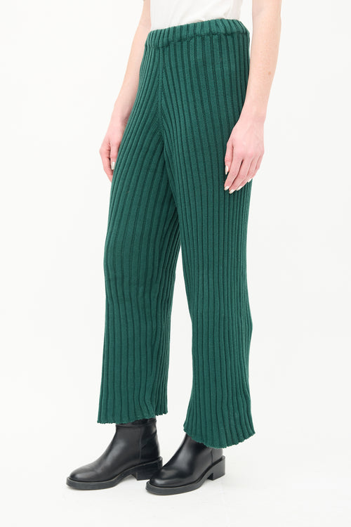 Baserange Green Ribbed Maru Lounge Pant