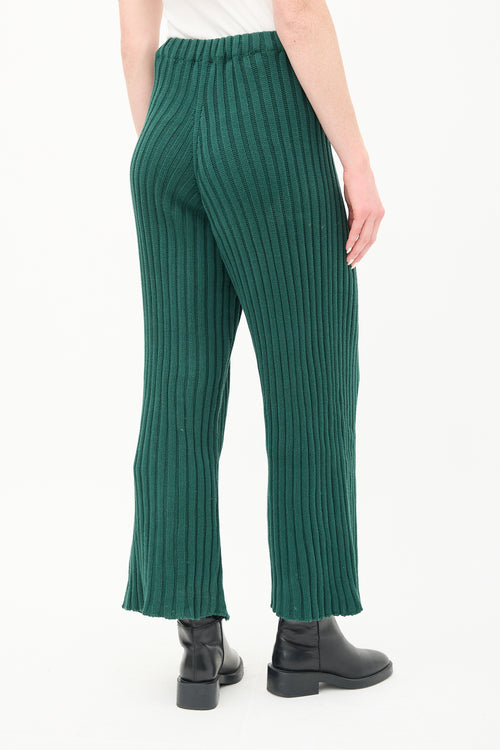 Baserange Green Ribbed Maru Lounge Pant