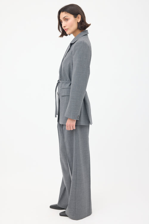 Baum Und Pferdgarten Grey Double Breasted Two Piece Suit