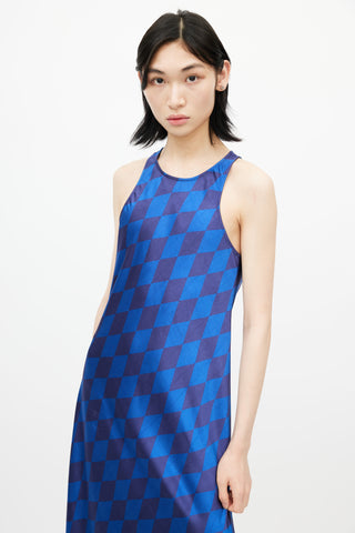 Baum Und Pferdgarten Blue Check Print Atarah Dress