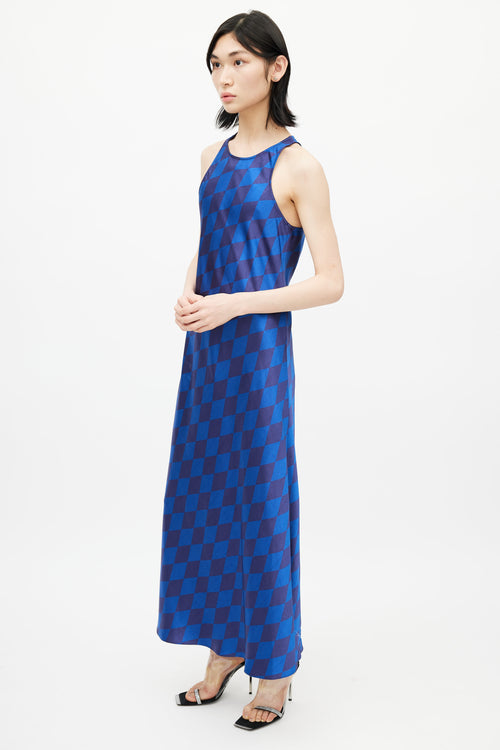 Baum Und Pferdgarten Blue Check Print Atarah Dress