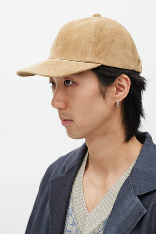 Beams Beige Suede Hat