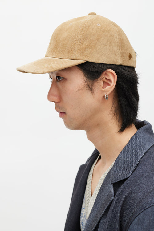 Beams Beige Suede Hat