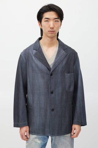 Beams Plus Blue Wool Blazer