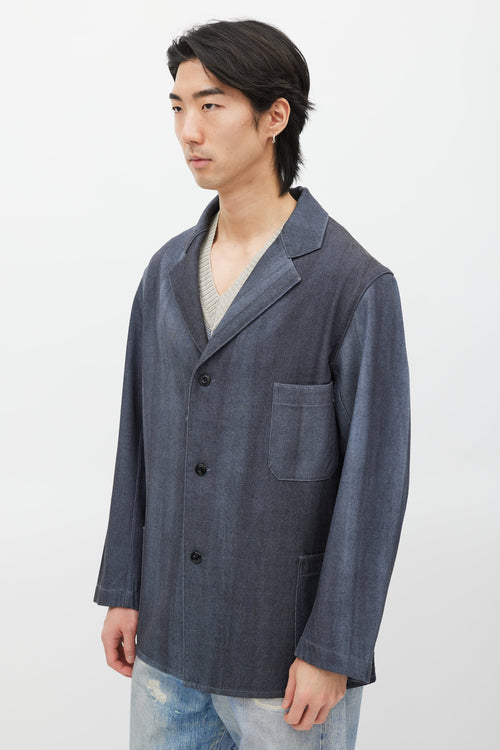 Beams Plus Blue Wool Blazer