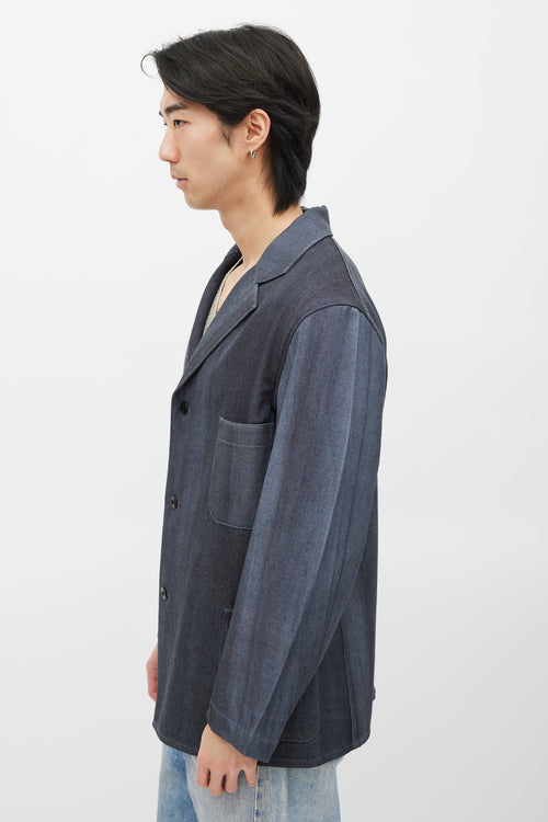 Beams Plus Blue Wool Blazer