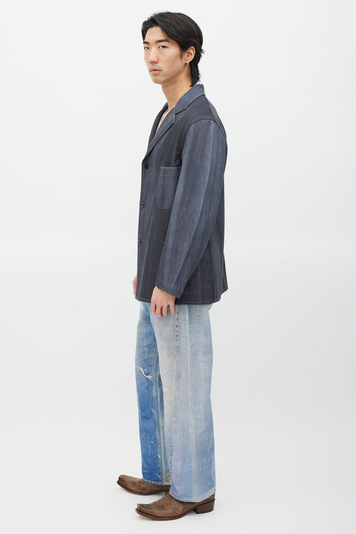 Beams Plus Blue Wool Blazer